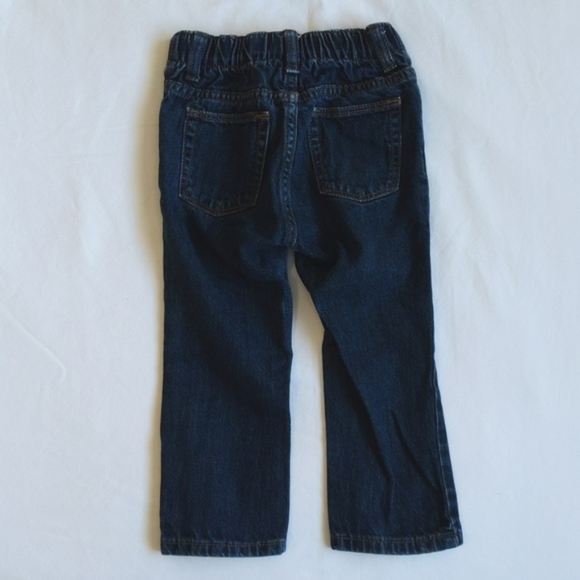 old navy straight leg dark wash denim jeans 2T toddler unisex gender neutral - Picture 8 of 8